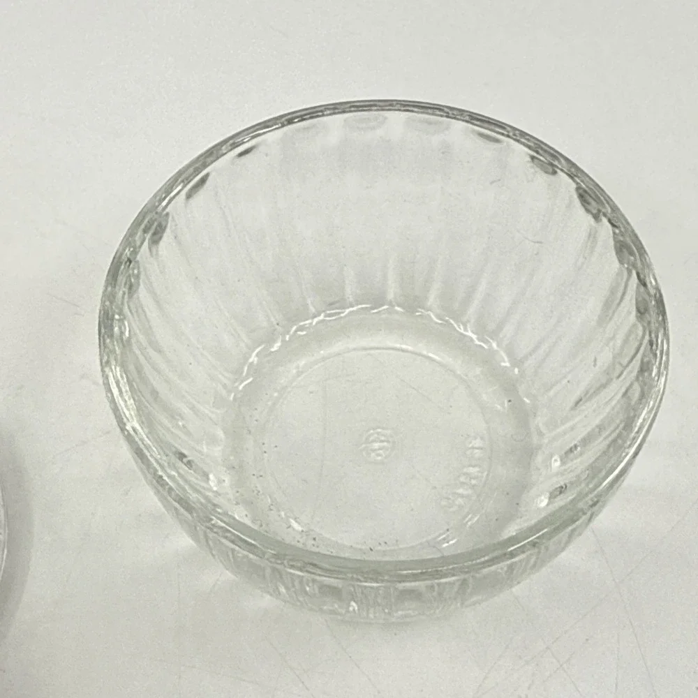 Crystal Glass Trinket Dish Etched Rose Lid Italian 2.5